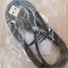 New USB cable in plastic packaging