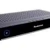 Black Manhattan Freesat box on white background.