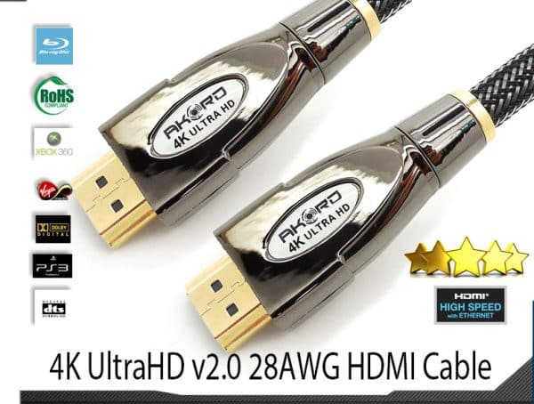 Kabel HDMI 4K UltraHD v2.0 z Ethernetem.