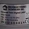 Label on Universal Twin Digital LNB.