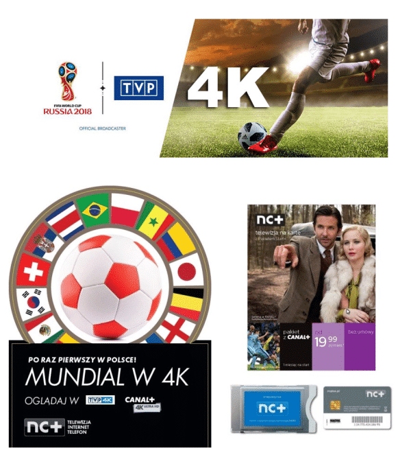 Reklama transmisji mundialu w 4K w Polsce.