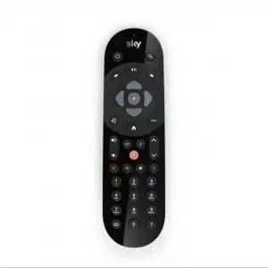 Sky TV remote control on white background