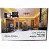 Elegant living room with wall-mounted TV bracket.