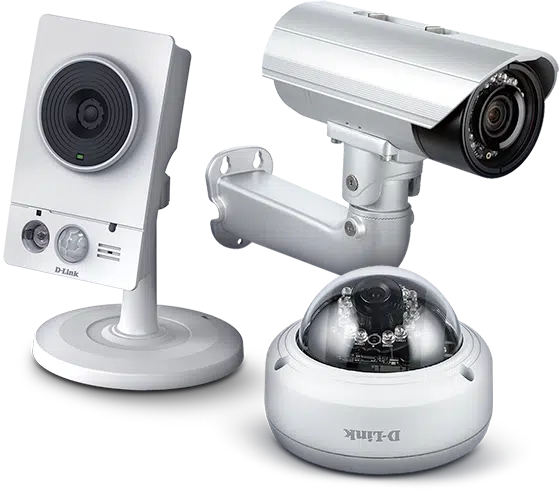 Różne modele kamer bezpieczeństwa CCTV.