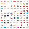 Grid of various television network logos.