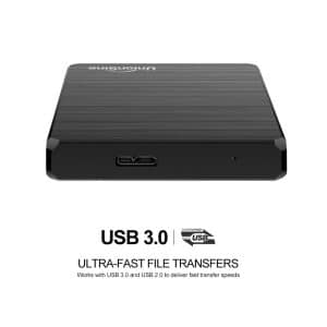 Zewnętrzny dysk twardy USB 3.0 do szybkich transferów plików.